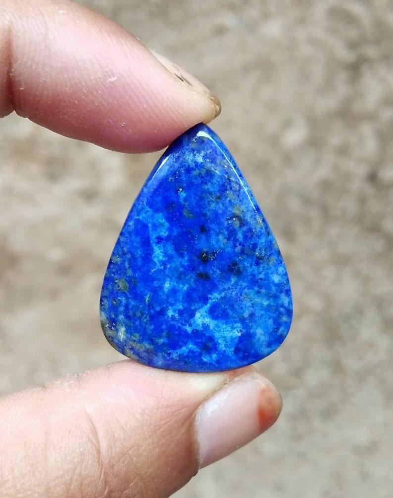 Amazing Lapis Lazuli Tear Drop Cabochons For Jewelry Making,30X23mm,22.70cts...@2847