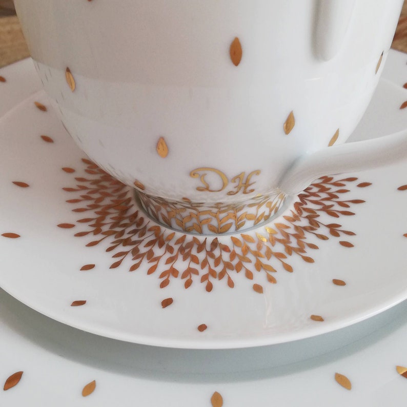 Lot De 6 Tasses Assorties En Porcelaine 20cl