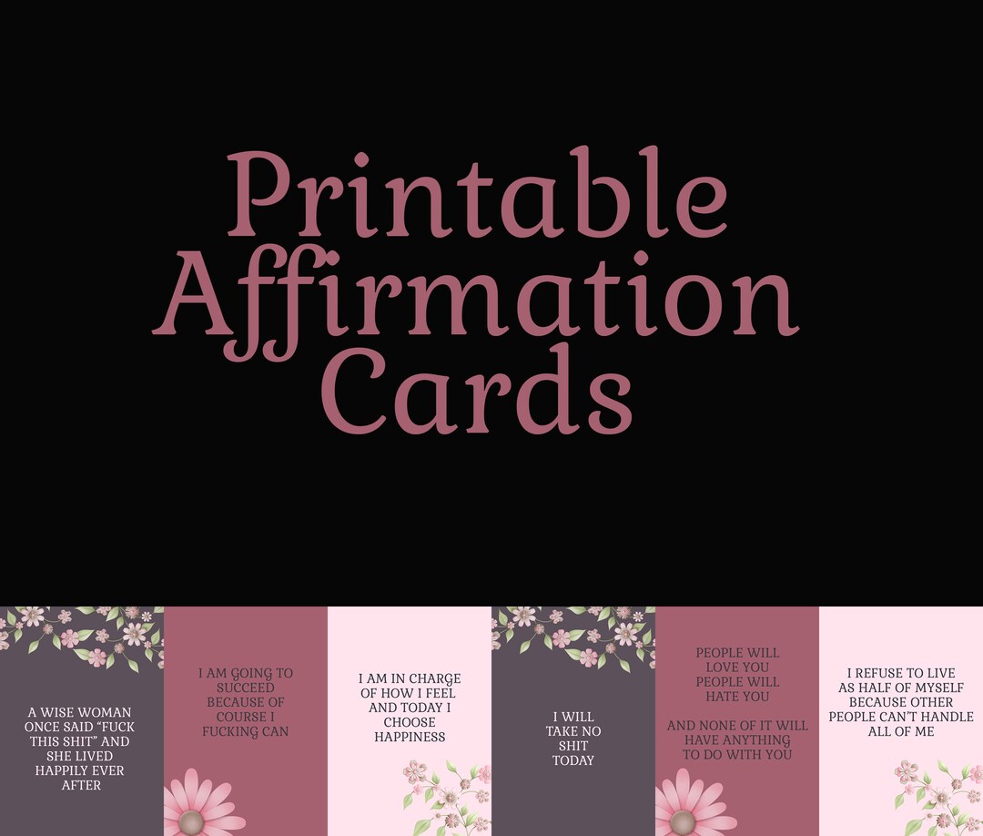 Inspirational Quote Cards Printable Etsy