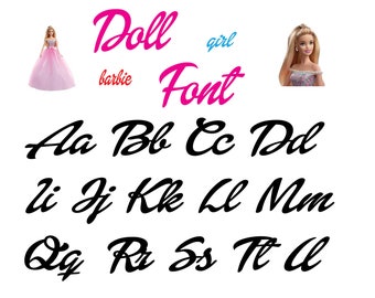 vintage barbie font