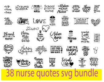 Nurse Svg Bundle Etsy