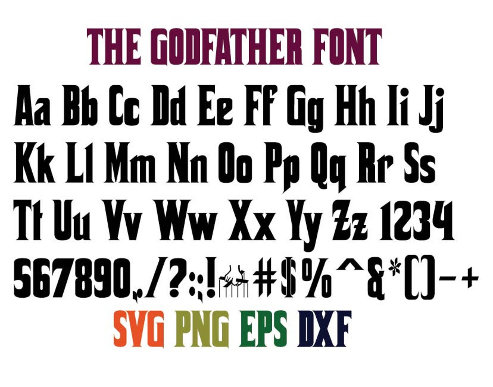 the godfather font type the godfather font type