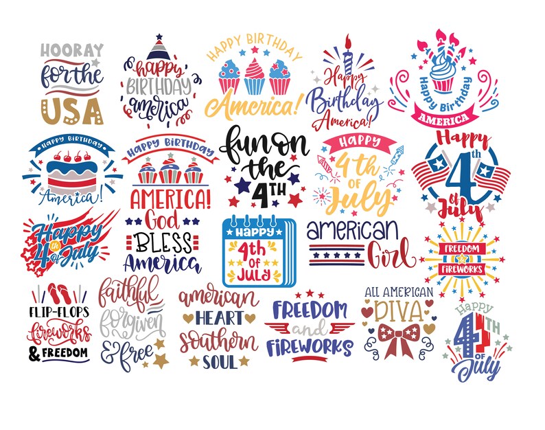 Download 4th. of JULY svg BUNDLE / INDEPENDENCE Day svg Bundle / | Etsy