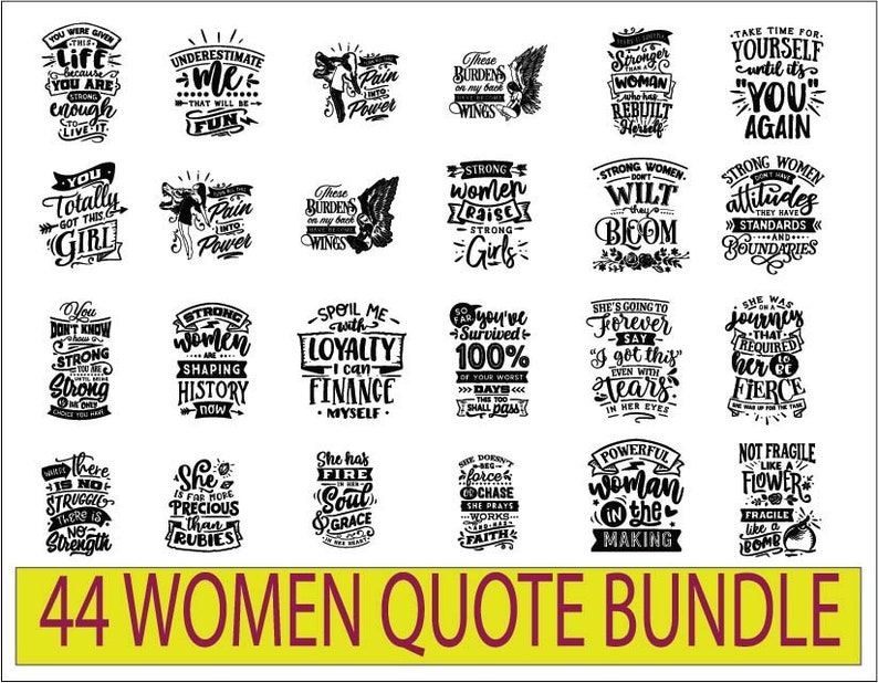 SASSY SVG BUNDLE / Women power quotes svg / Feminism power svg | Etsy