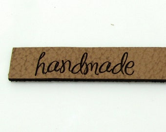 Leather label for cuffs, Leather labels for blankets, Handmade label, Leather patch, Handmade leather patch