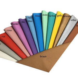 Leather label Favorite item 40 x 12 mm, leather patch, leather patch in 15 colors image 2