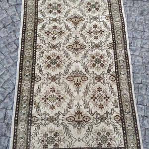 Grauer Teppich Läufer 38x7 ftvintag türkischer TeppichFlur | Etsy