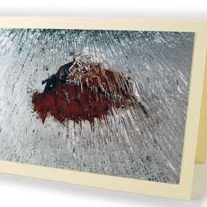 Karte "Blatt im Eis"
