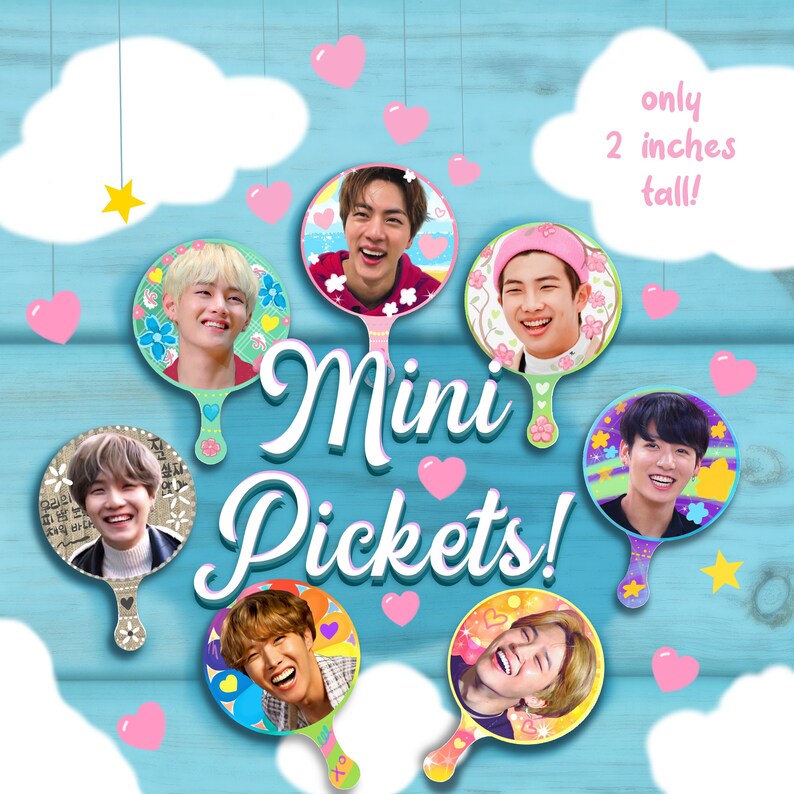 BTS Mini Pickets 2 Inch Acrylic and Photo Pins for Your Own Etsy