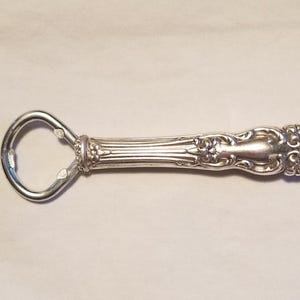 Bottle Opener Handcrafted From Antique Silver Plated Knife Handle