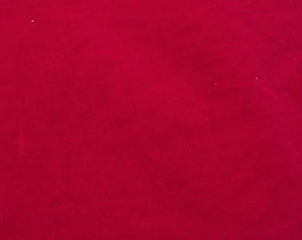 Dark Red Velveteen Fabric 3 Yaards