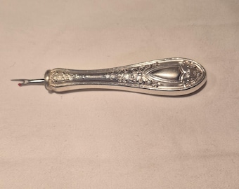 Seam Ripper Handcrafted From Antique Silver Plated Knife (Item CC)