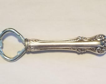 Bottle Opener Handcrafted From Antique Silver Plated Knife Handle