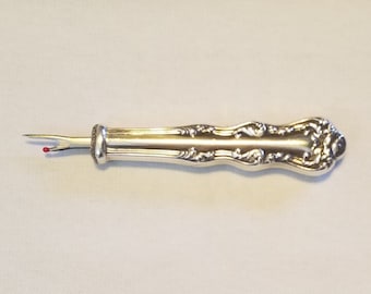 Seam Ripper Handcrafted From Antique Silver Plated Knife (Item B)