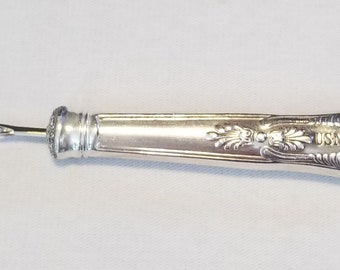 Seam Ripper Handcrafted From Antique Silver Plated Knife Handle USN (Item T)