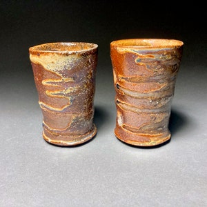 Brown Drippy Tumblers, Handmade Ceramic Tumbler, Unique Gift