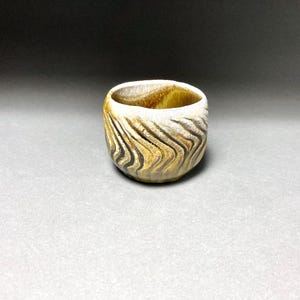 Textured Tea Cup, Ceramic Yunomi, Unique Gift