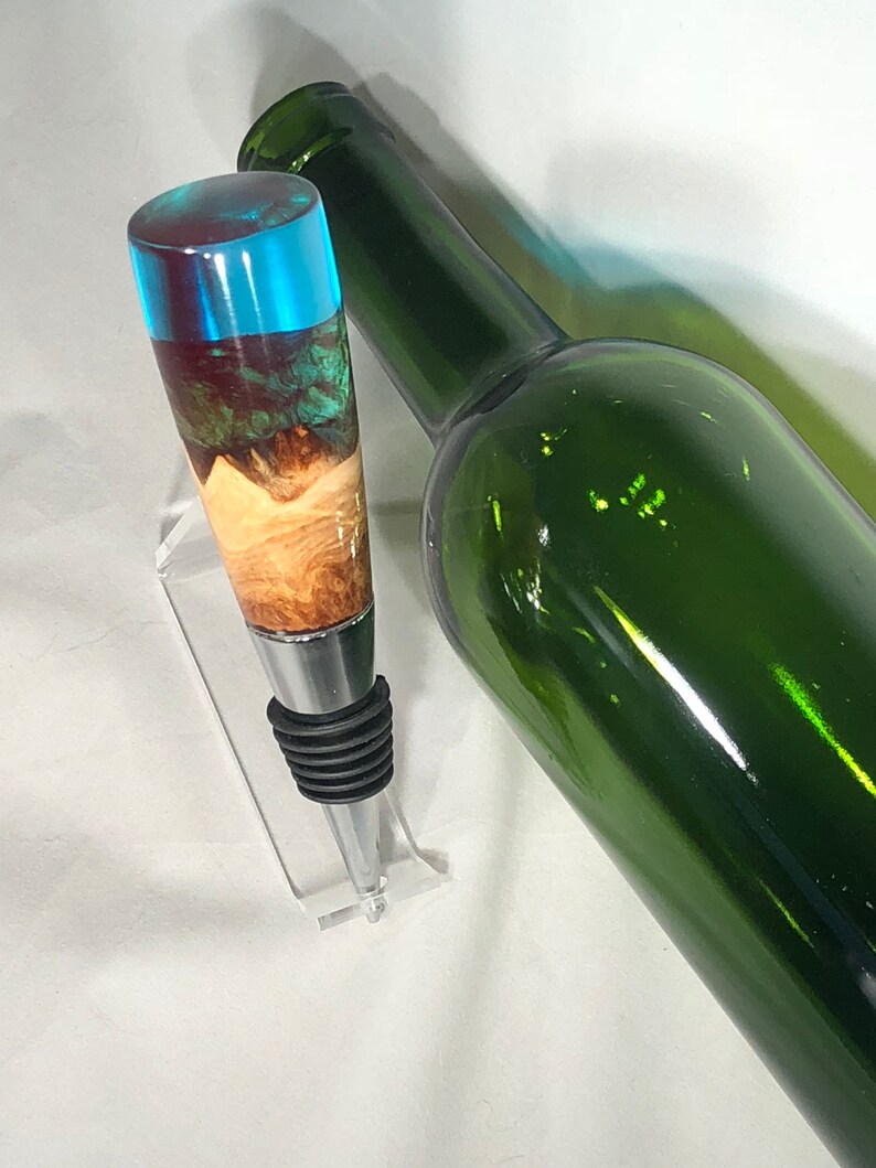 Epoxy ResinWood Wine stopper Etsy
