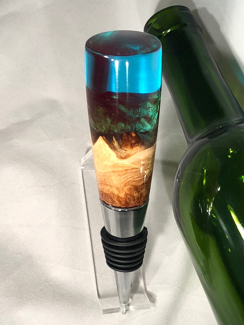 Epoxy ResinWood Wine stopper Etsy