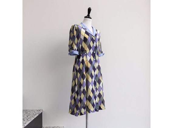 retro chiffon dress