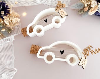 Auto Geldgeschenk mit Reagenzglas – kreative Verpackung für Geldgeschenke zur Hochzeit, Geburtstag & Führerschein