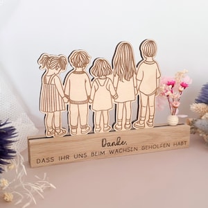 Wooden display &quot;Thank you for helping me grow&quot; | Gift for a teacher | Farewell gift for a kindergarten teacher | Childminder gift