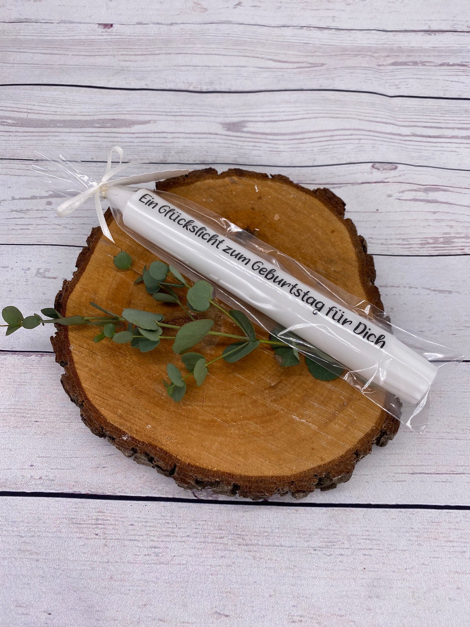 Kerze mit Spruch Wunschlicht Glückslicht handgemacht Etsy