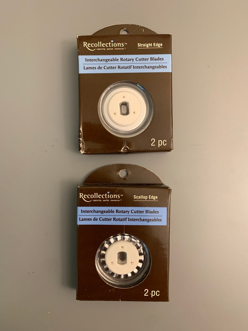 Recollections Rotary Cutter and Replacement Blades 7 Blades Etsy