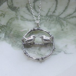 Wren necklace. Wren jewellery. Bird Jewelry. Wren jewellery. Silver Wren.