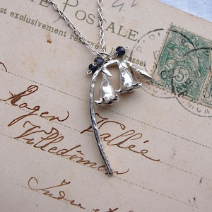 Bluebell Flower Stalk Necklace