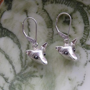 Pendientes de cabeza de zorro