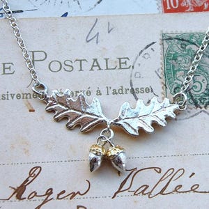 Oak Leaf & Acorn Necklace