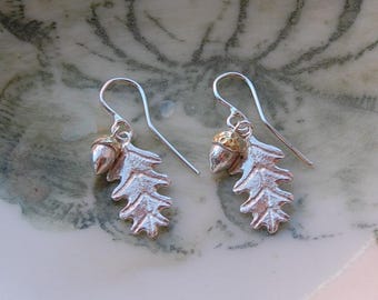 Oak Leaf & Acorn Earrings