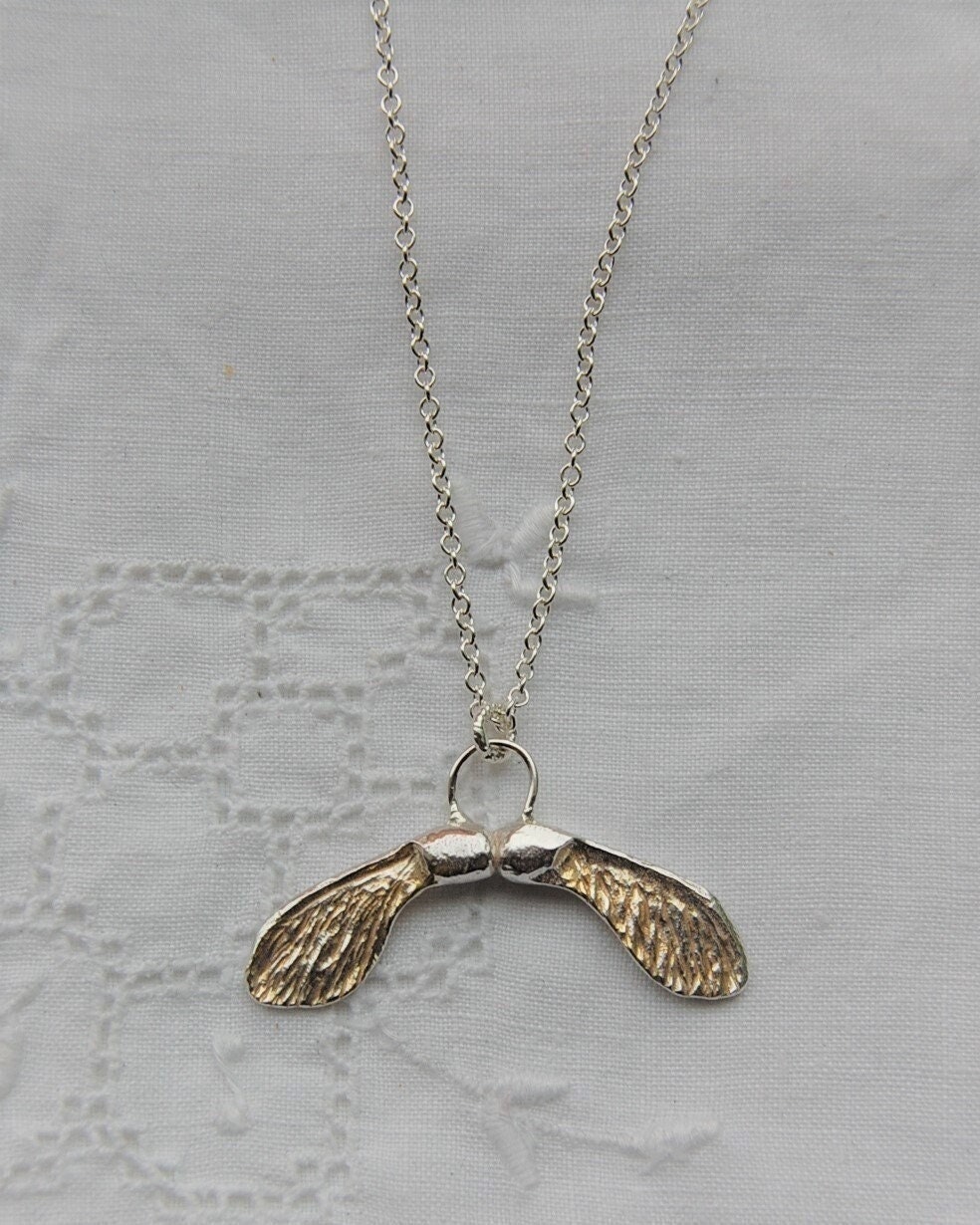 Sycamore seed necklace new arrivals