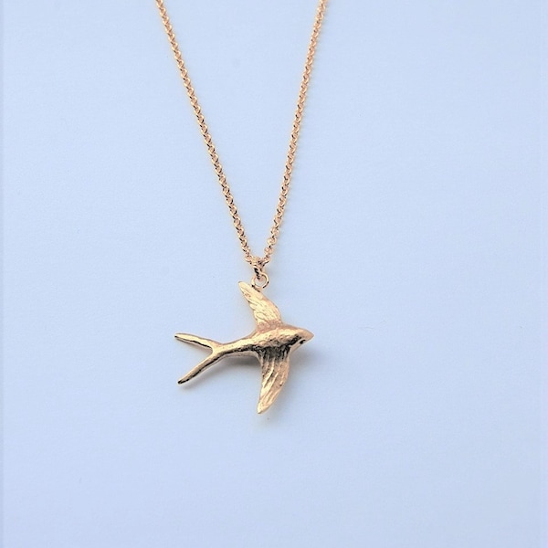 Swallow Necklace - Etsy