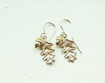 Oak Leaf & Acorn Earrings