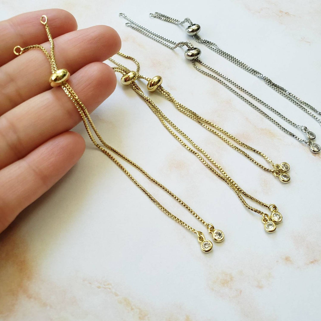 Dainty Jewelry Making Chain Necklace With Extension, Anti Tarnish Gold  Chain Necklace, Bulk Chain, Cable Chain, Pendant Chain 