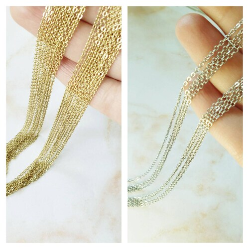 Dainty Chain Necklace With Extension 