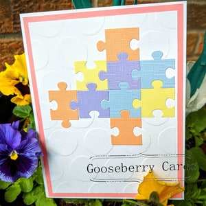 Happy Mother&#39;s Day Puzzle Card | Fun Mothers Day Card For Mom | Puzzle piece Mothers Day Card For Her | Handmade Personal Mother&#39;s Day Card