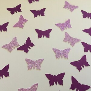 200 Count Purple Butterfly Confetti, Table Sprinkles, Birthday Party Confetti, Wedding Confetti, Bridal Shower Confetti, Party Confetti