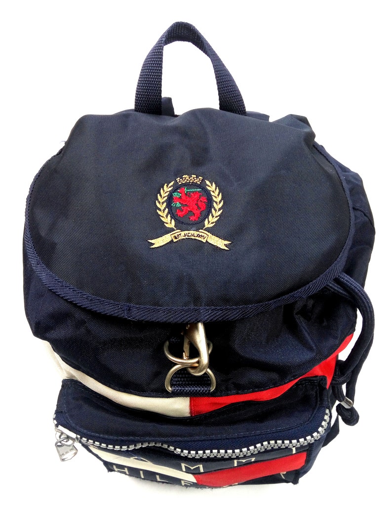 Vintage Tommy Hilfiger Crest 90s Backpack Bag