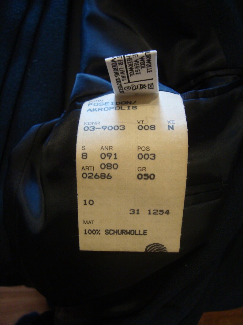 Trousers L Vintage Hugo Boss PoseidonAkropolis Suit Jacket
