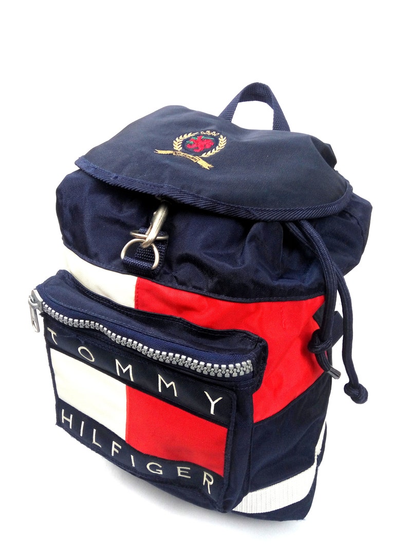 Vintage Tommy Hilfiger Crest 90s Backpack Bag