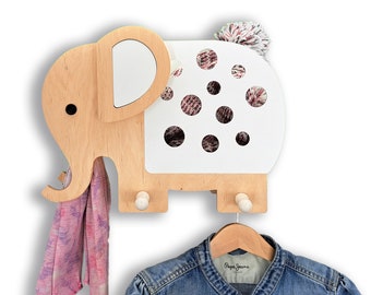 Garderobe Kinder Ablage, Mützenfach, Junge Mädchen, Aufbewahrung Dekoration Flur, Garderobe, Elefant, Geschenk