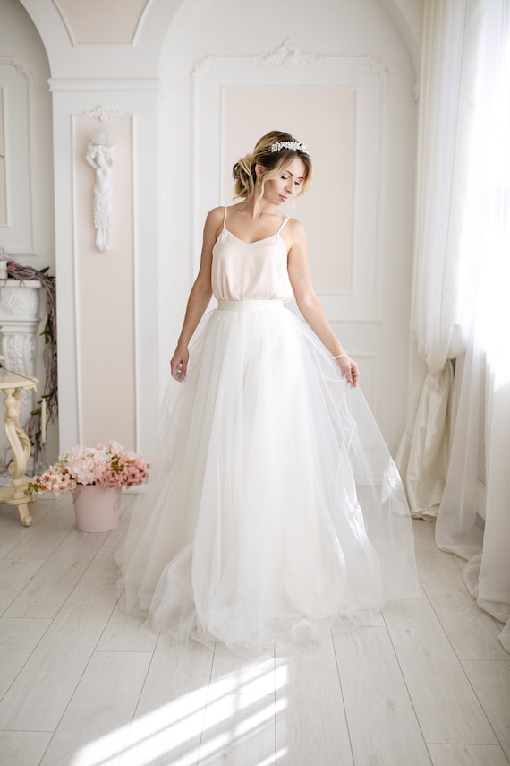 bridal skirt tulle