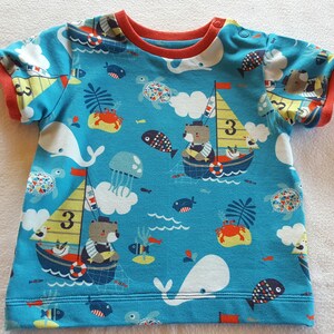 Kurzarmshirt -Seebär - Gr. 62/68