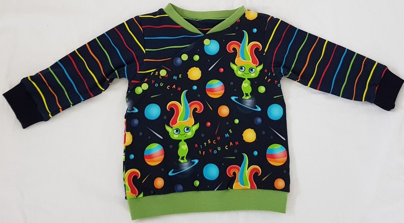 Baby Basic Shirt Kitsch me Gr. 62/68 aus Baumwolljersey Bild 2