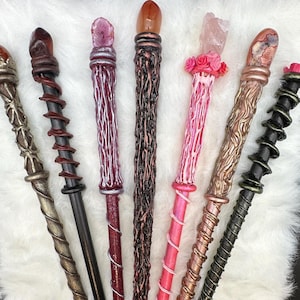Handcrafted Magic Wand - Wizard, Witch, Fairy Wand - Witchcraft, Wicca, Goth, Pagan, Spiritual, Assorted Deluxe 13&quot;-16&quot; Costume Magic Wands