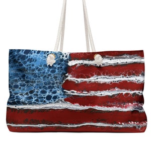 Tote Bag American Flag Weekender Bag Shoulder Tote Book Bag Mother&#39;s Day Gift Diaper Bag School Bag Work Carryall, Mother&#39;s Day Gift