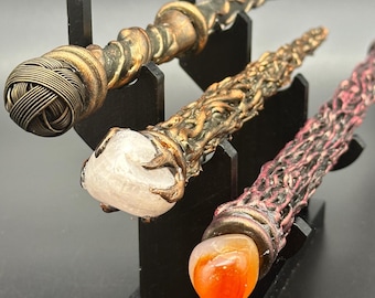 Handcrafted Magic Wand: Wizard, Witch, Fairy Wand - Witchcraft, Wicca, Goth, Pagan, Spiritual – Costume Magic Wands